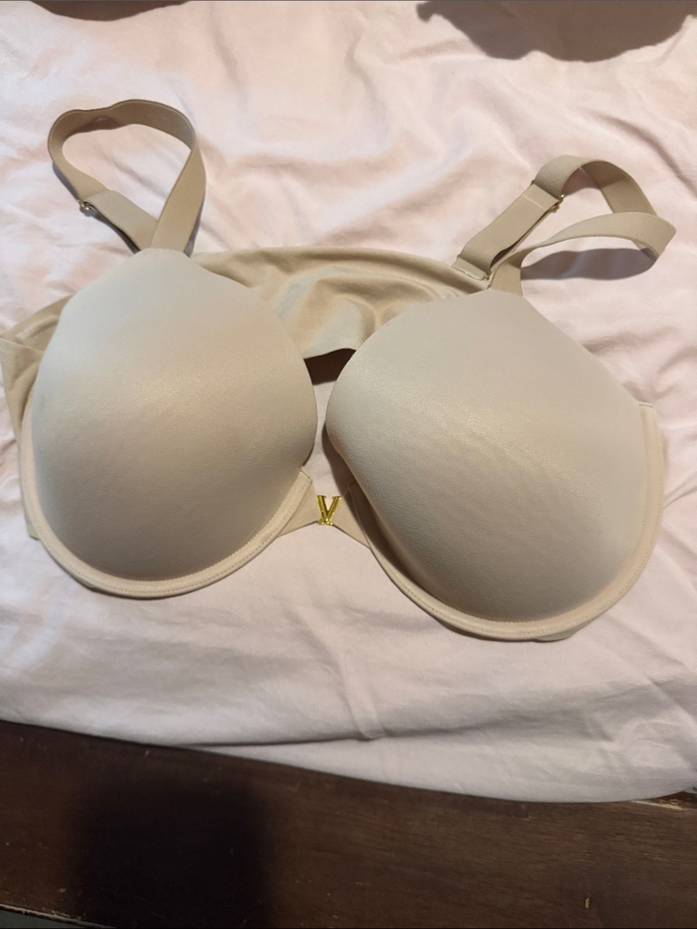 Front closure VS Light Beige Everyday T-Shirt Bra with Smooth Cups